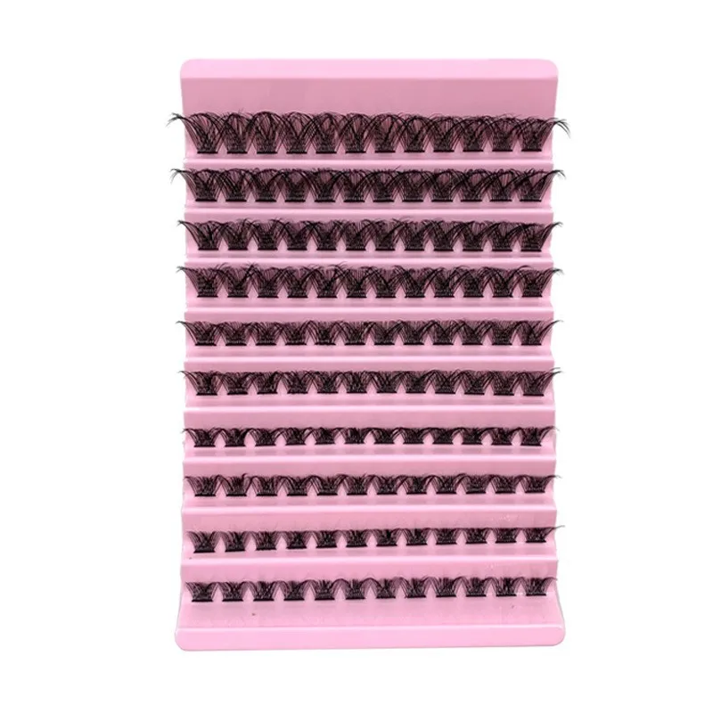 DIY Lash Clusters Kit – 280 Pcs Large Capacity Natural Volume Fluffy Wispy Segmented Eyelashes, Dramatic False Eyelash Extensions for Home Self-Application, New Upgraded Bulk Tray